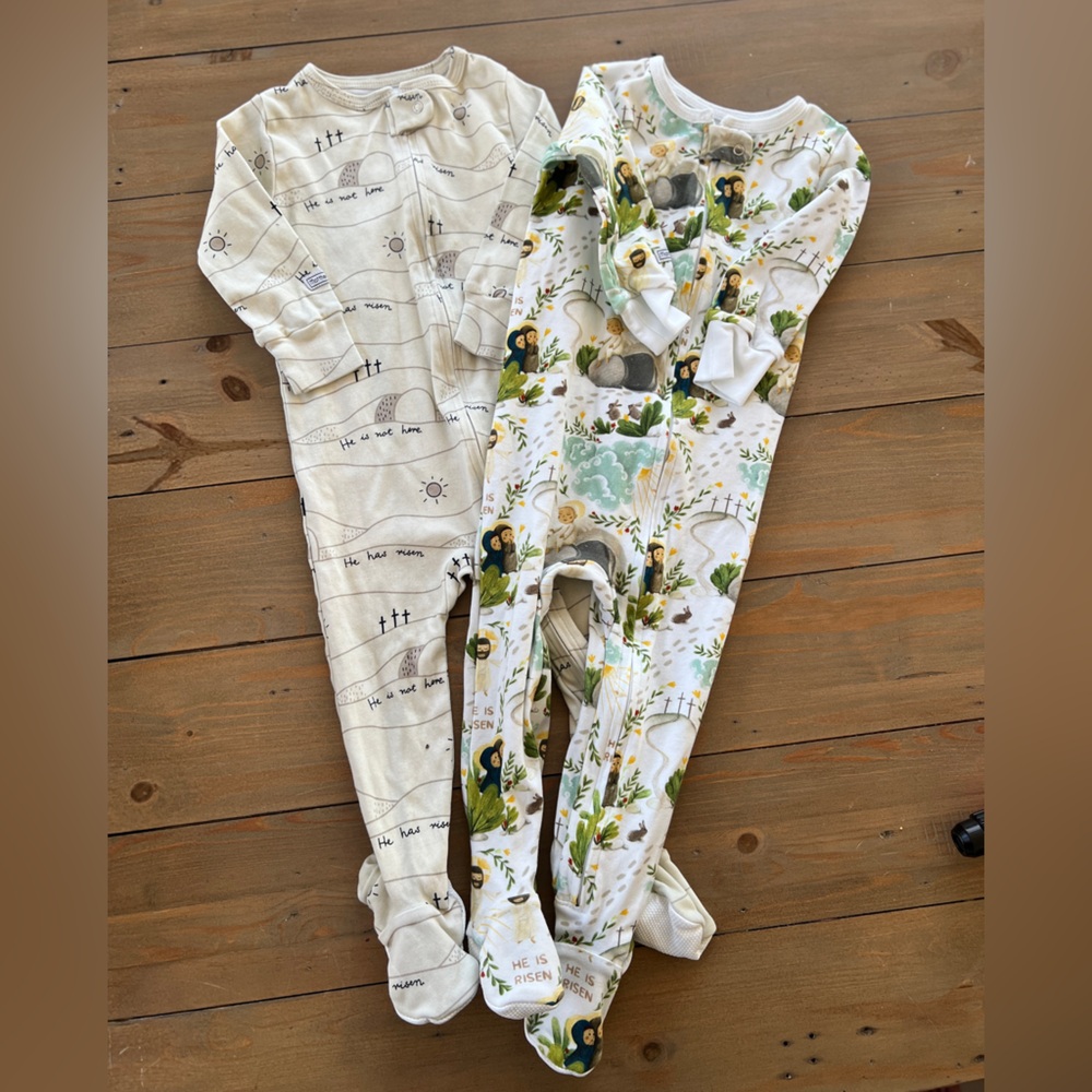 Toddler Easter Footie Pajamas